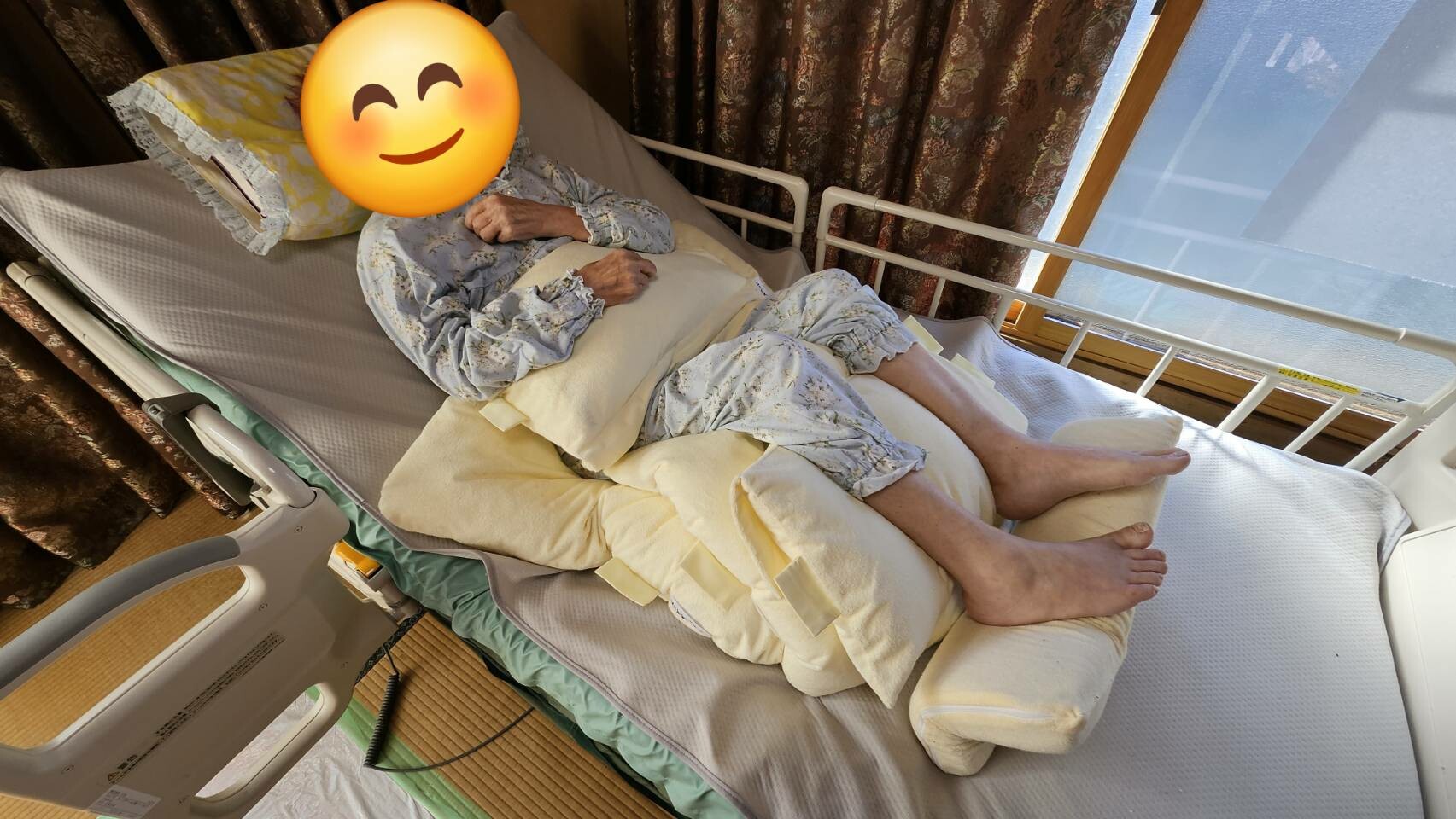 マヒや褥瘡(じょくそう)を考慮した姿勢指導等